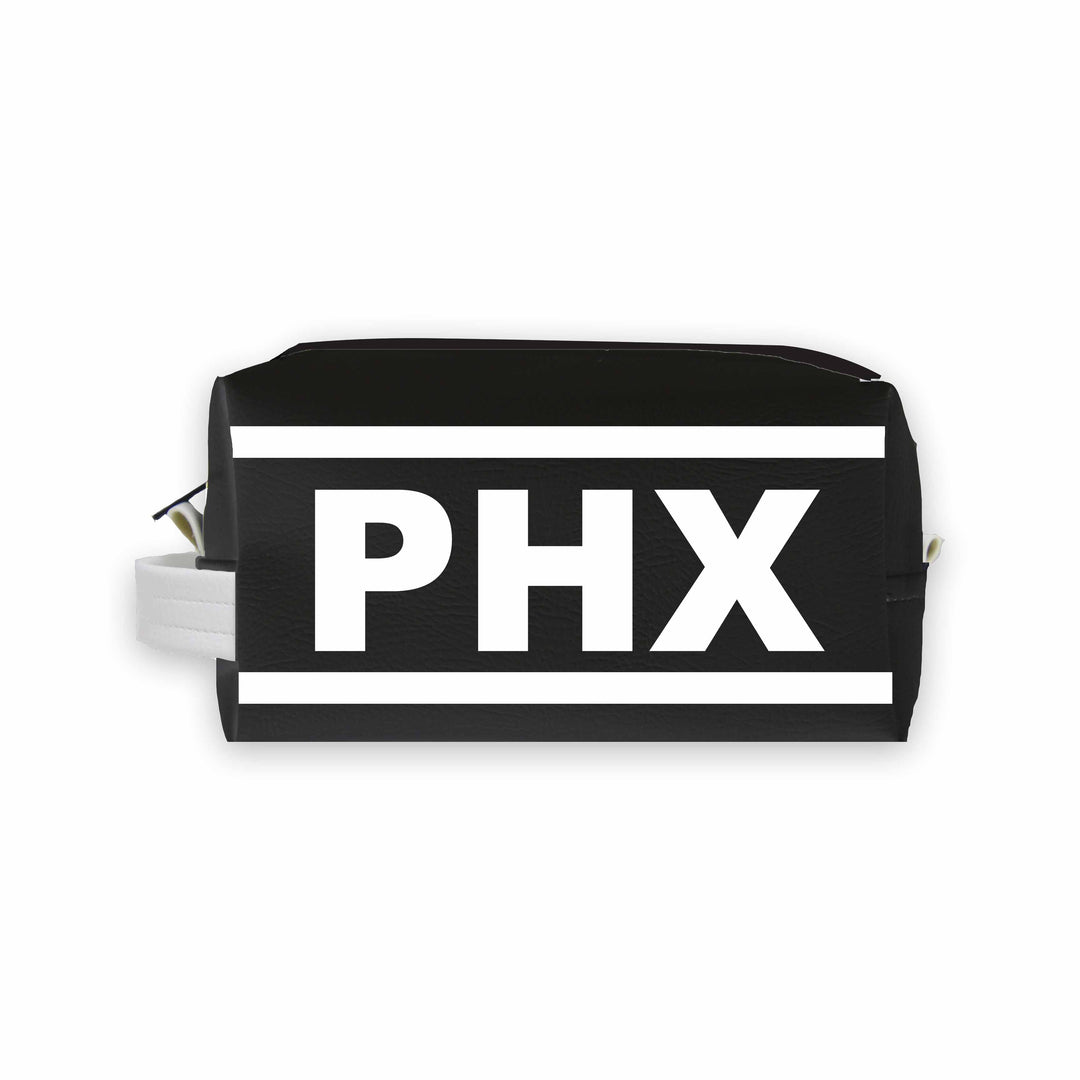PHX (Phoenix) City Abbreviation Travel Dopp Kit Toiletry Bag