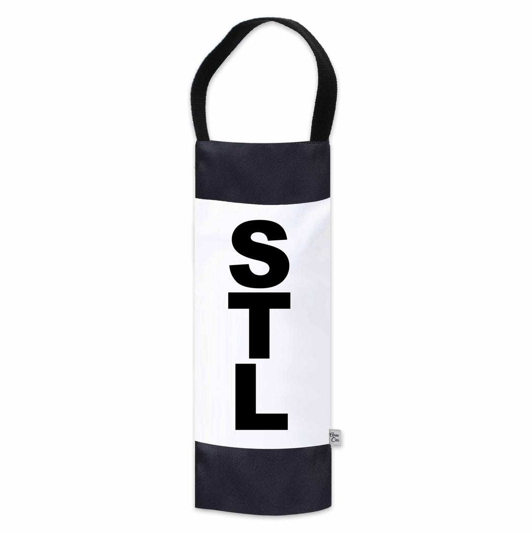 STL (St Louis) City Abbreviation Canvas Wine Tote