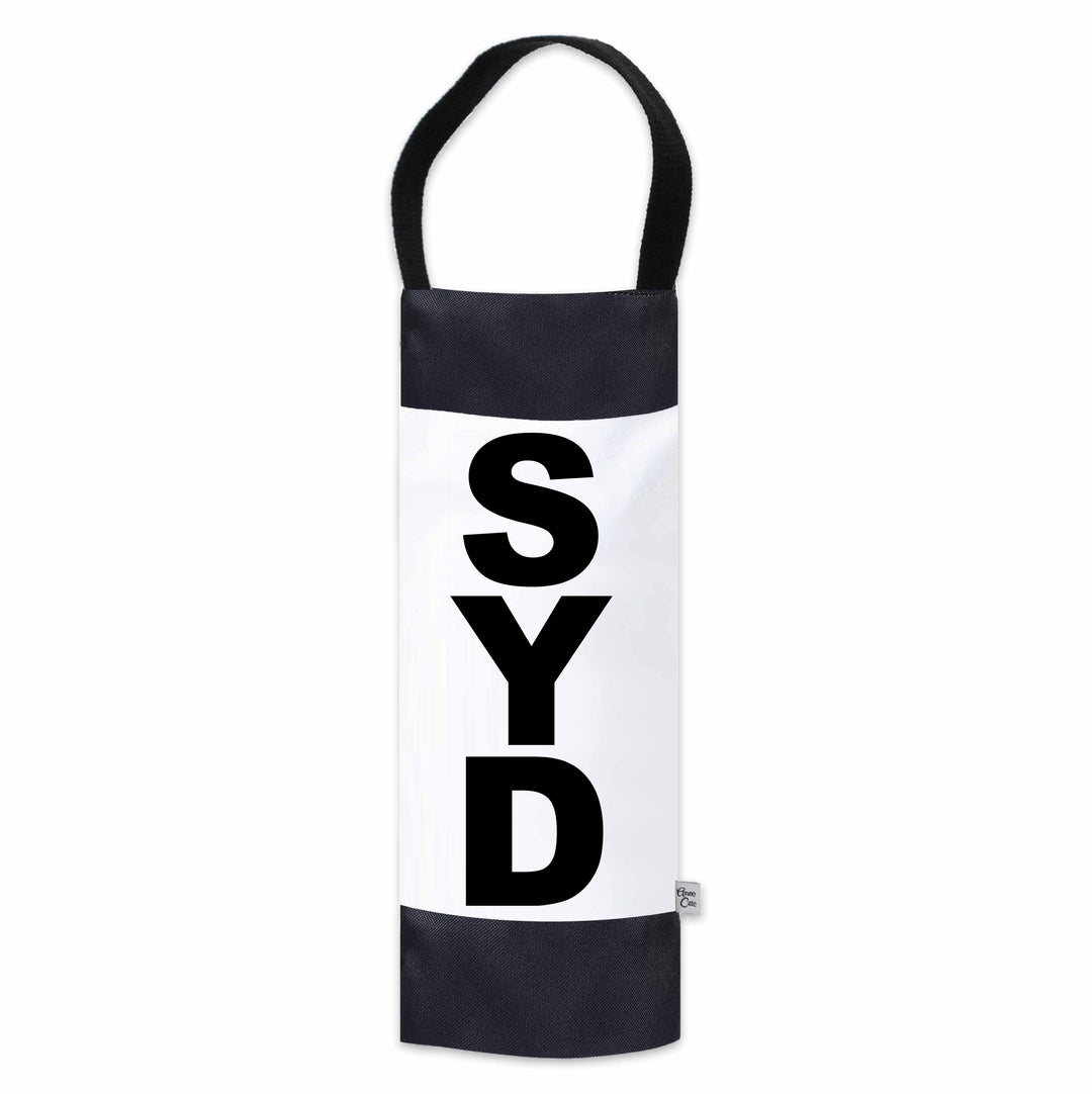 SYD (Sydney) City Abbreviation Canvas Wine Tote