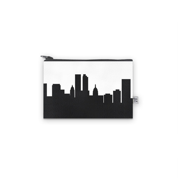 Tulsa OK Skyline Vegan Leather Mini Wallet