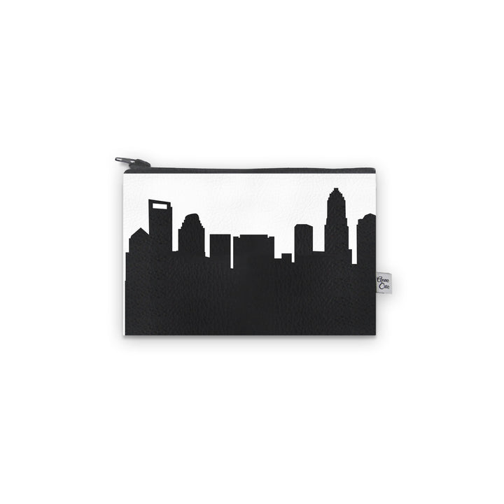 Charlotte NC Skyline Mini Wallet (Vegan Leather)